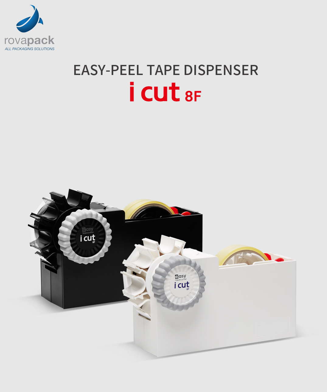 zoete smaak Klacht sextant iCut 8 Fold Plakbandhouder | Easy Tape Cutter | Rovapack