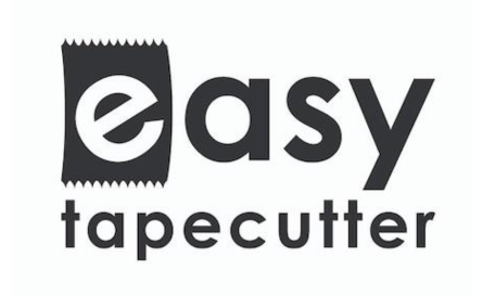 Easy tapecutter logo in zwart